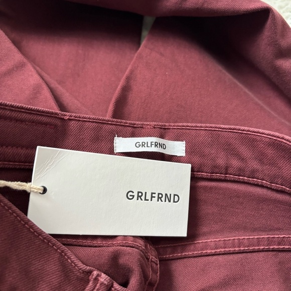NWT GRLFRND Women's Size 25 Burgundy Red The Karolina Skinny Jeans - Picture 5 of 6